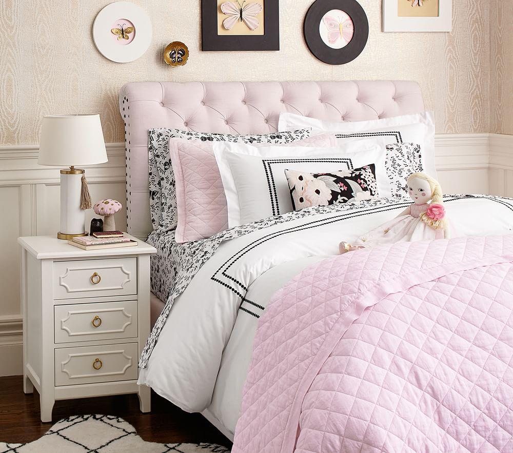 Chesterfield Upholstered Bed & Headboard